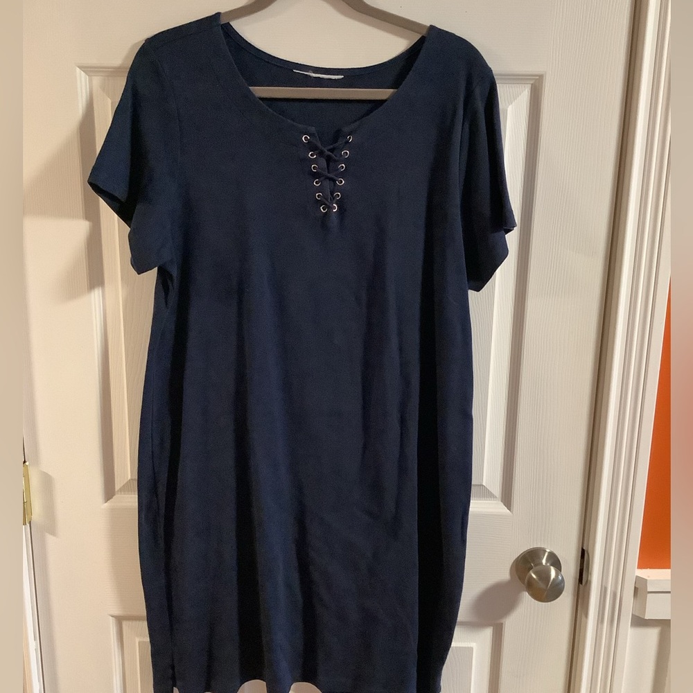Navy blue T-shirt dress